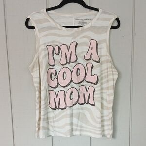 Grayson Threads I'm A Cool Mom Graphic Sleeveless Shirt Size XXL